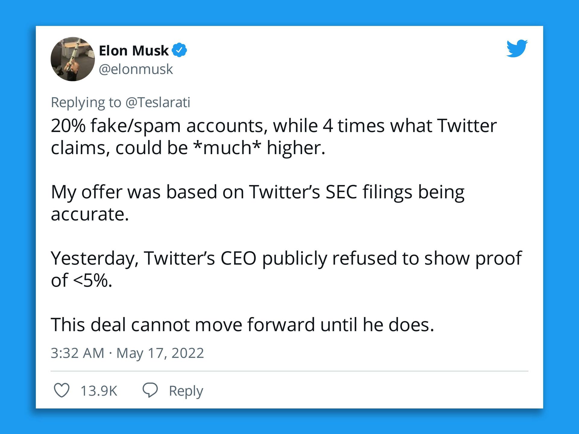 Twitter is just showing everyone all of Elon's tweets now / Is