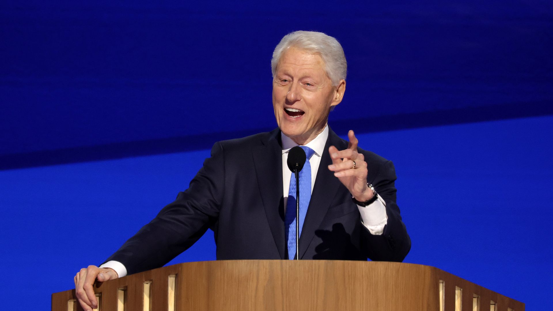Former President Bill Clinton speaks at the 2024 Democratic National Convention.