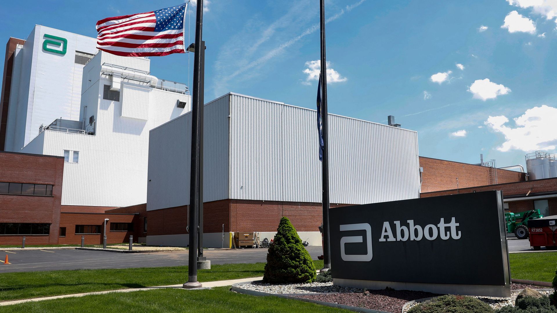 The Abbott manufacturing facility in Sturgis, Michigan, on May 13, 2022.