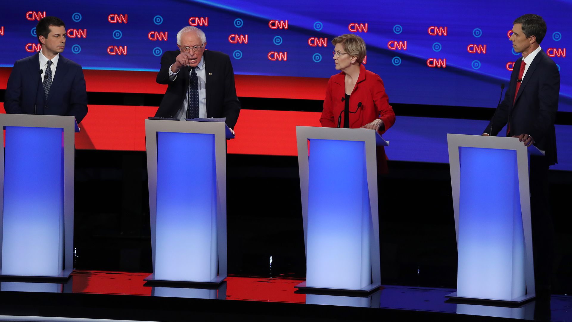 Democratic debate in Detroit. Justin Sullivan/Getty Images