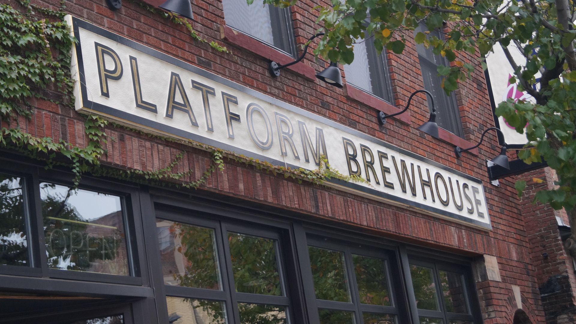 The outside of Platform Brewhouse in Cleveland.