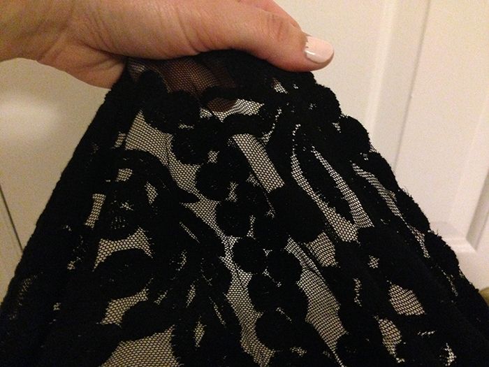 black lace detail