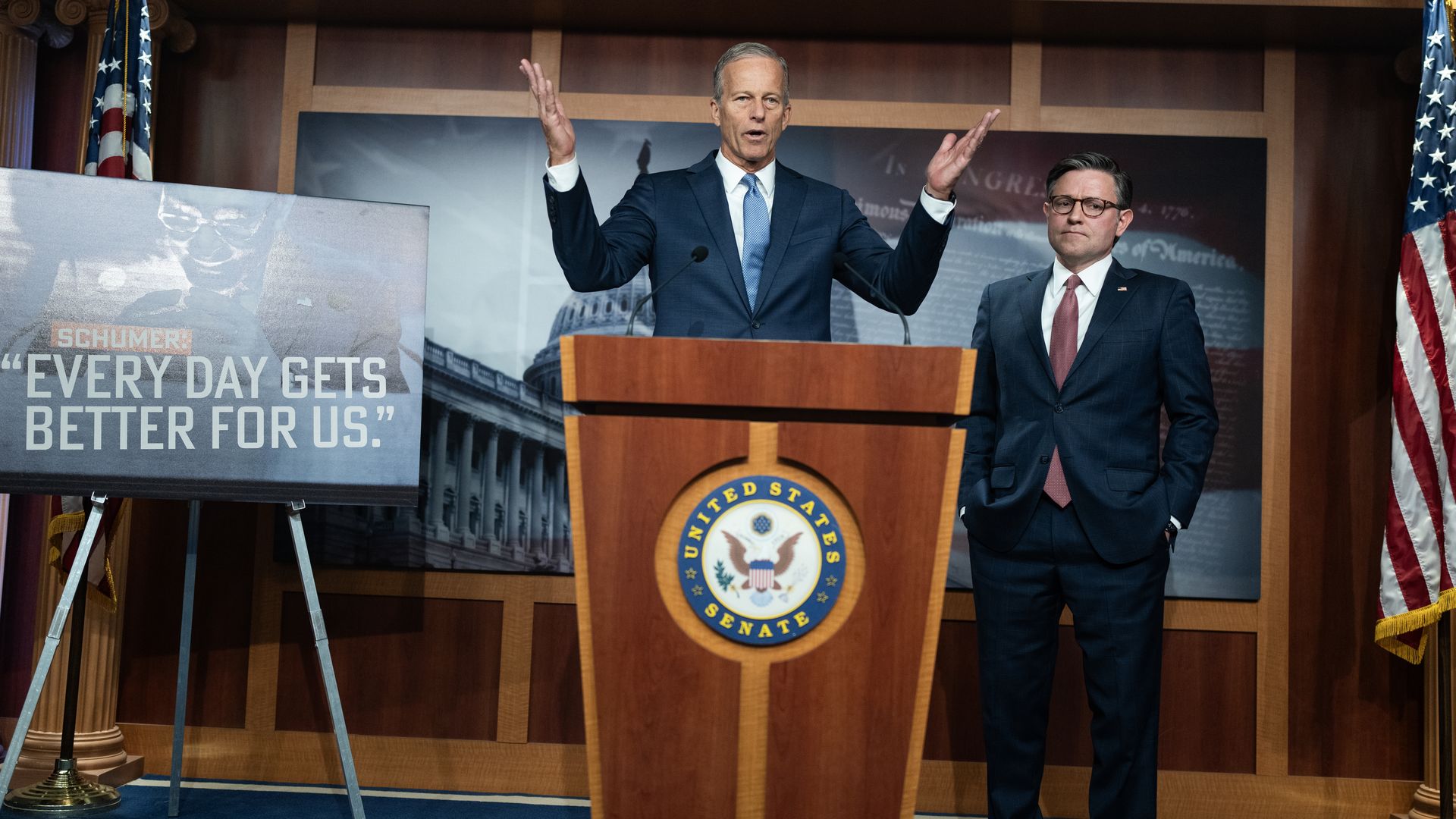 Thune and Johnson at the Capitol