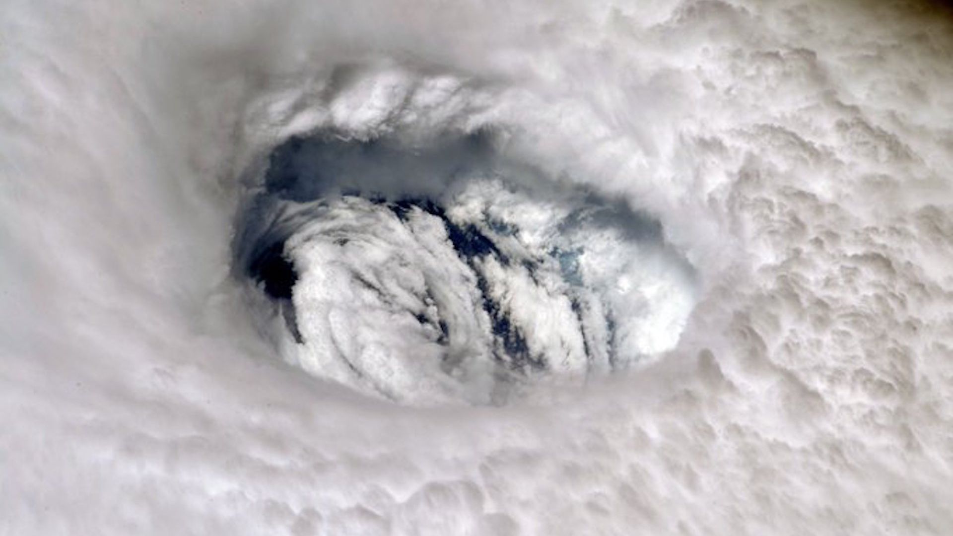 The eye of Hurricane Dorian seen from space
