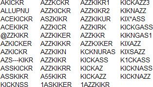 azzkicker forbidden license plates