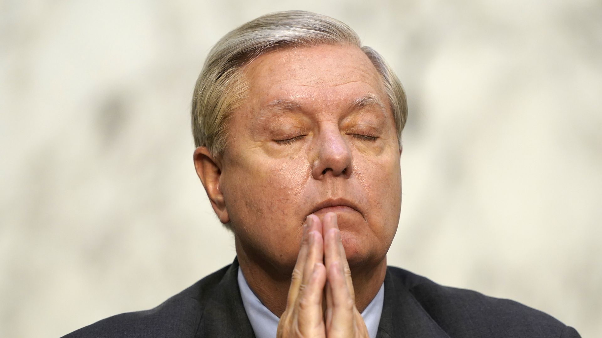 Sen. Lindsey Graham, R-S.C., listens during the Senate Judiciary Committee confirmation hearing for Supreme Court nominee Amy Coney Barrett, on October 15, 2020