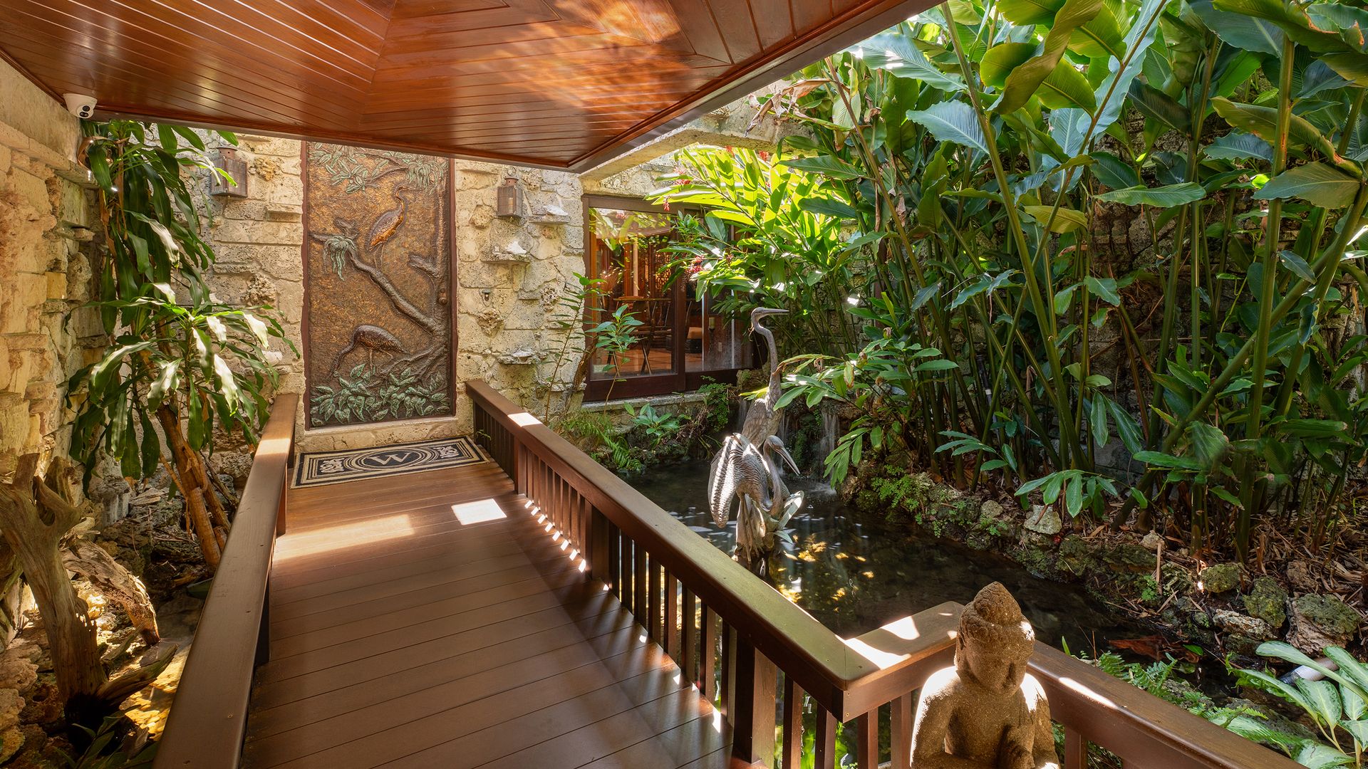 The front entrance into David Wallack's home