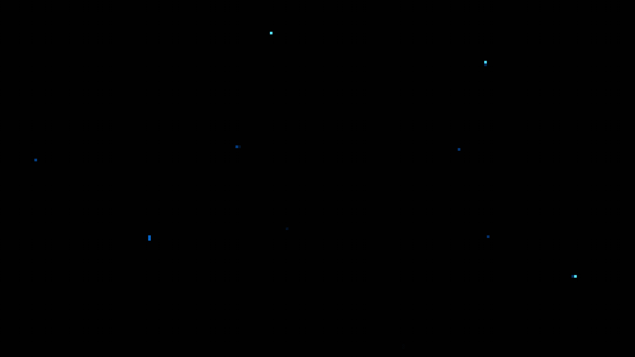 Animated illustration of an 8-bit spaceship blasting away the bite from a pixelated Apple logo. 