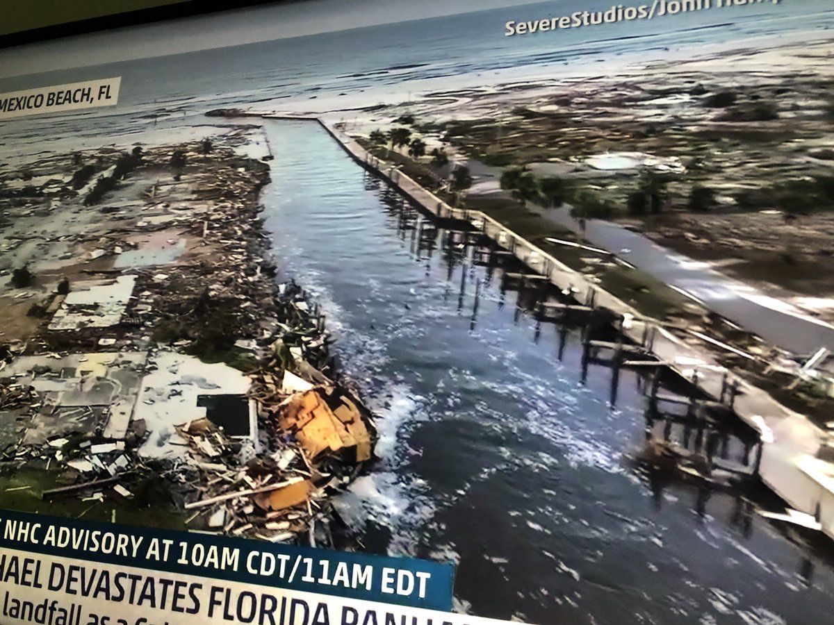 Devastation in Mexico Beach, Florida