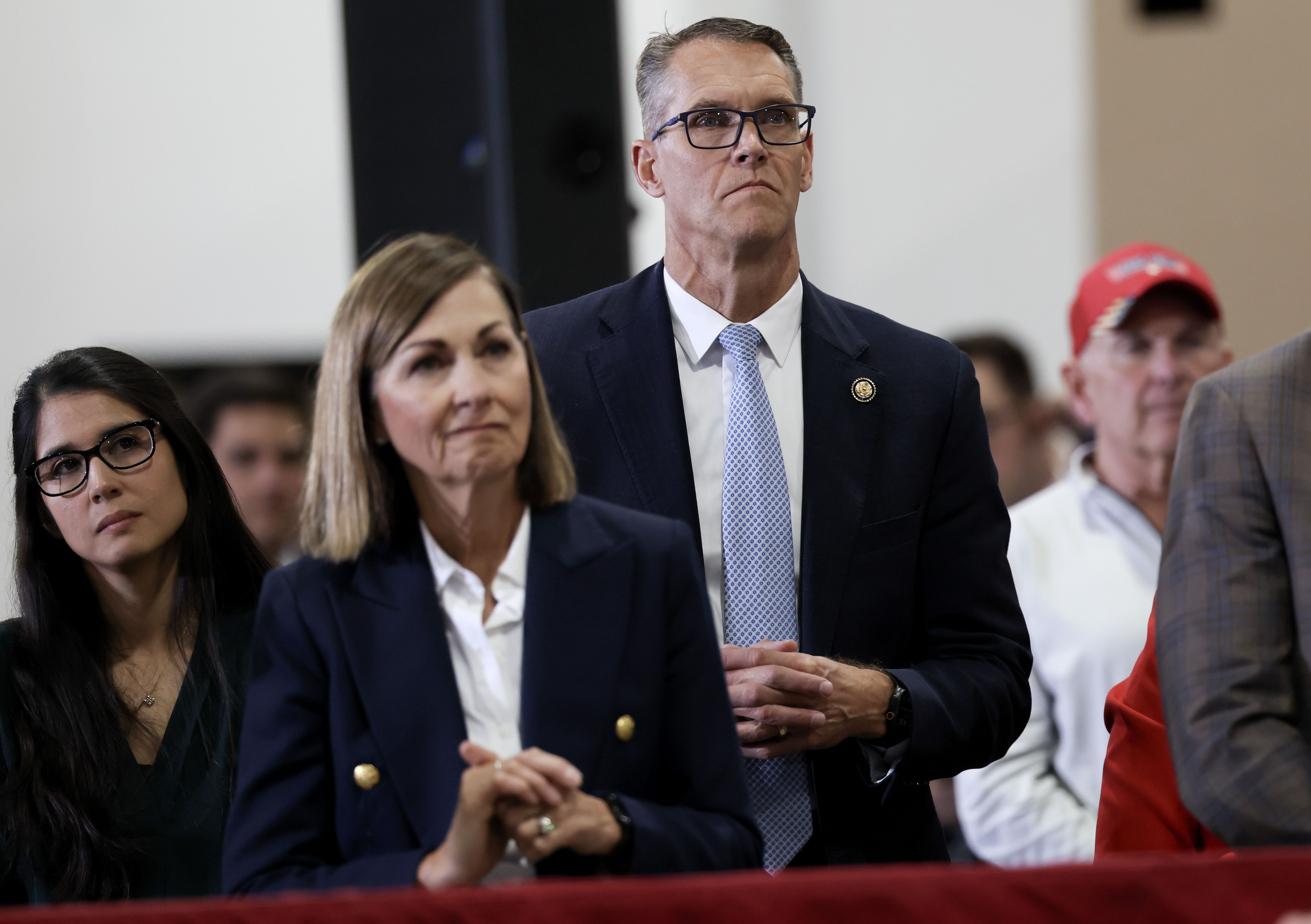 A photo of Randy Feenstra and Iowa Gov. Kim Reynolds.