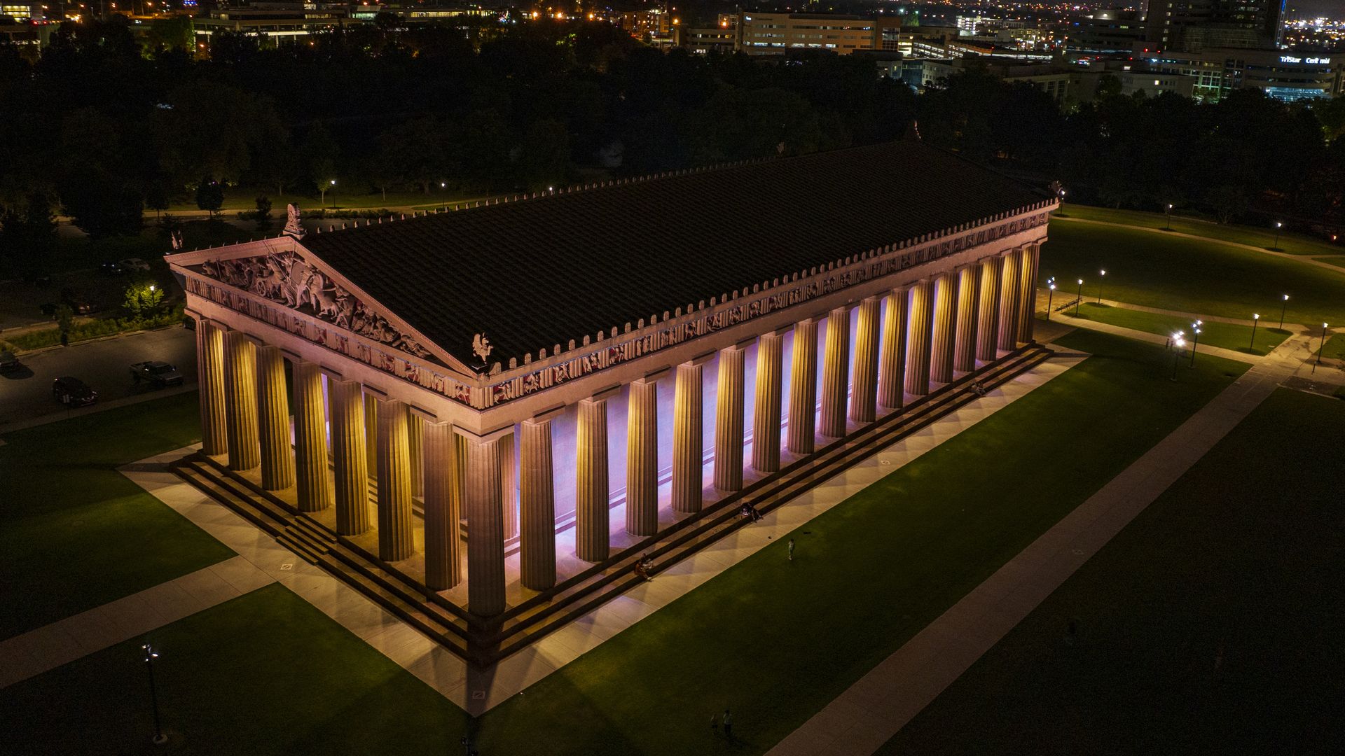 The Parthenon from above