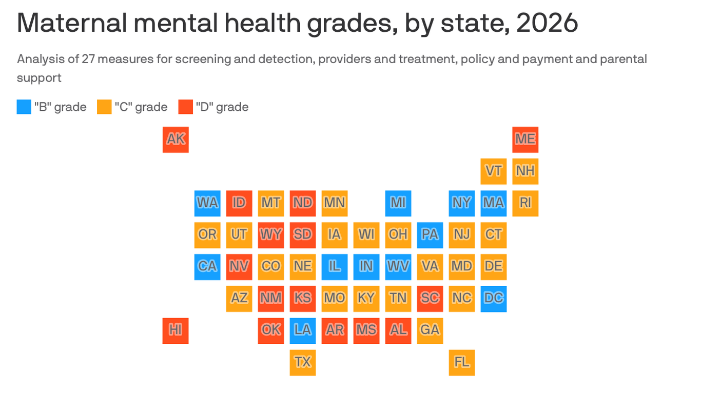 Washington ranks above most states on maternal mental health