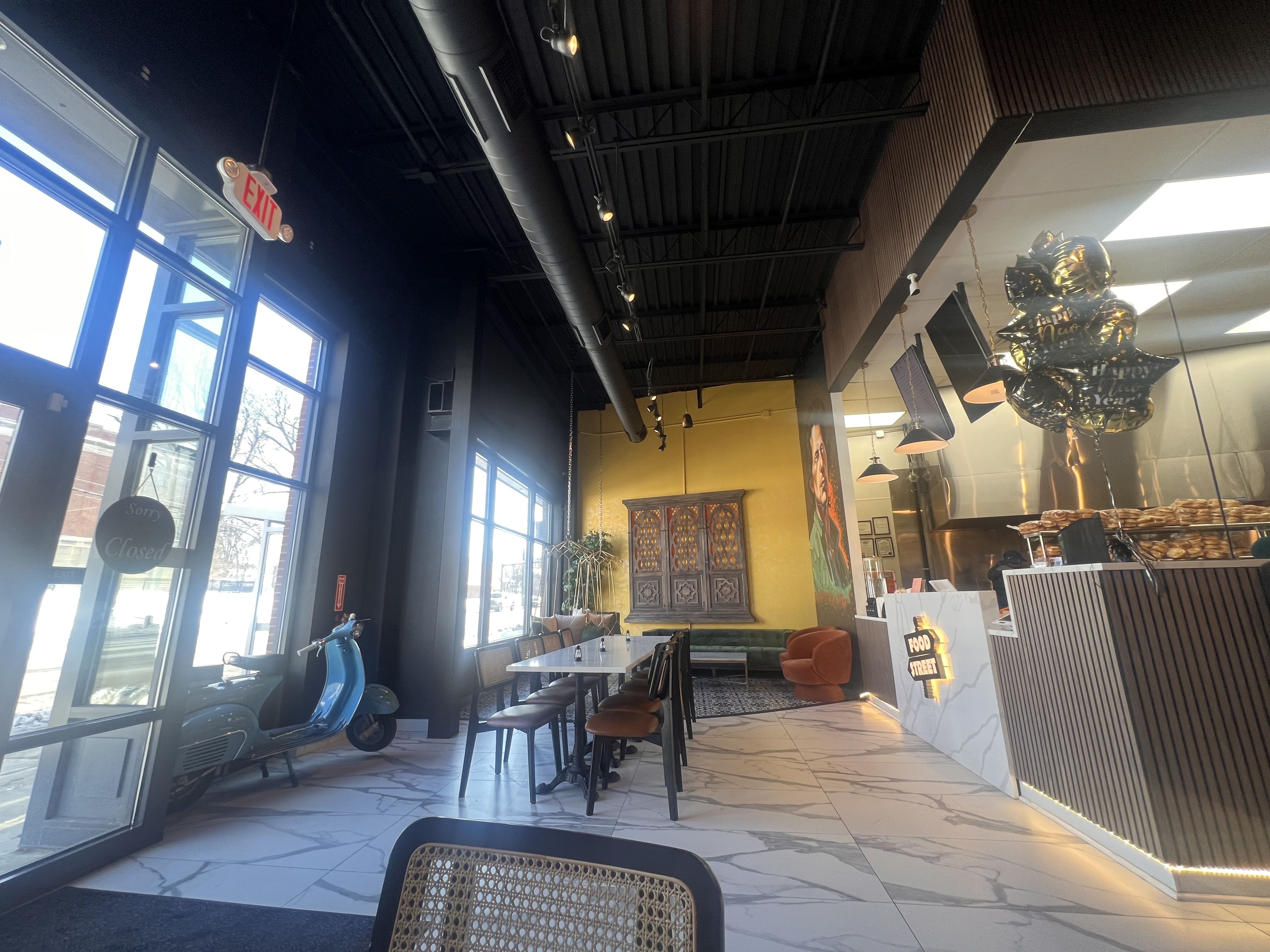 The interior of Food Street in Clintonville