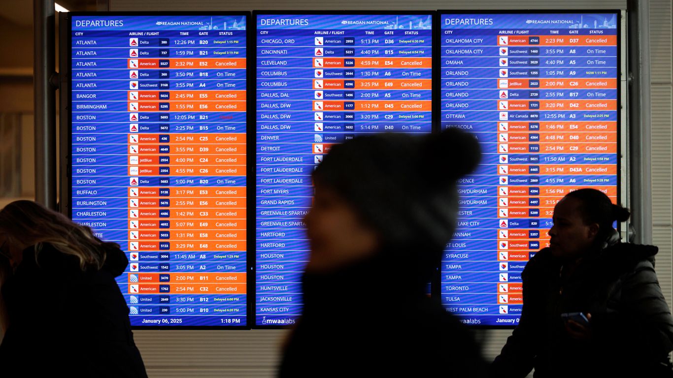 Thousands of flights delayed amid winter storm
