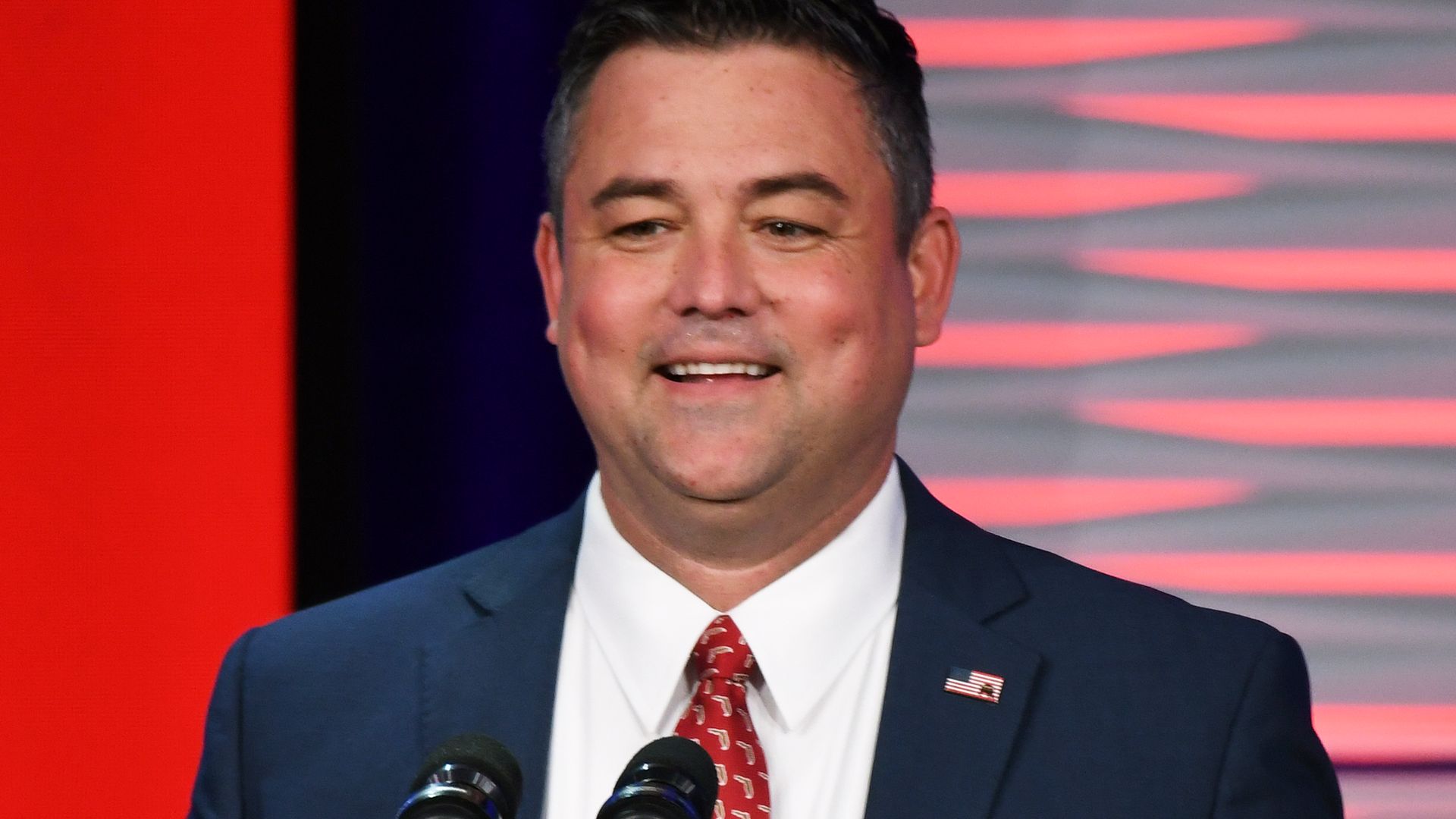 Florida GOP Chairman Christian Ziegler addresses attendees at the Florida Freedom Summit at the Gaylord Palms Resort in Kissimmee. 