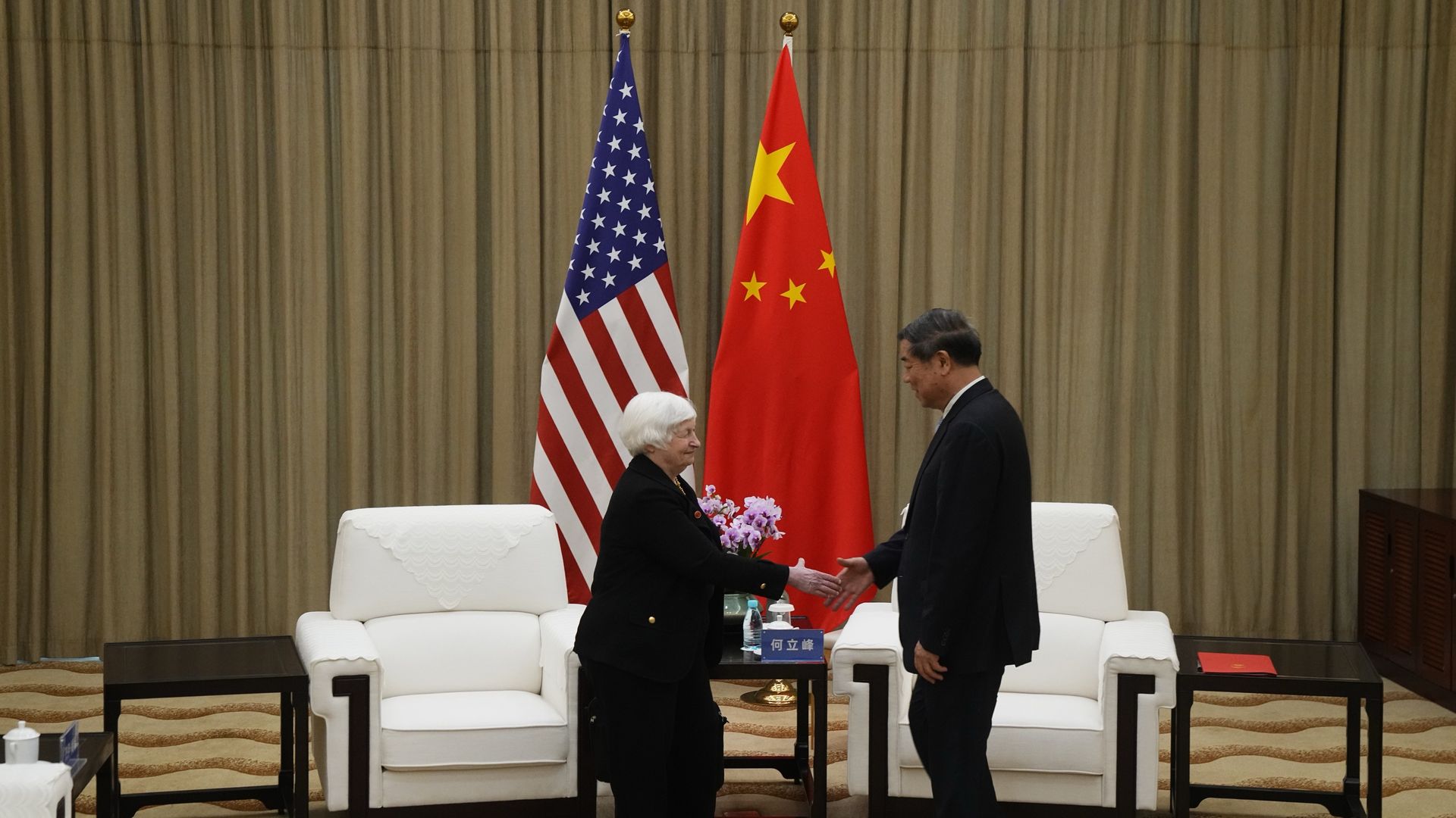 Yellen meets with China counterpart