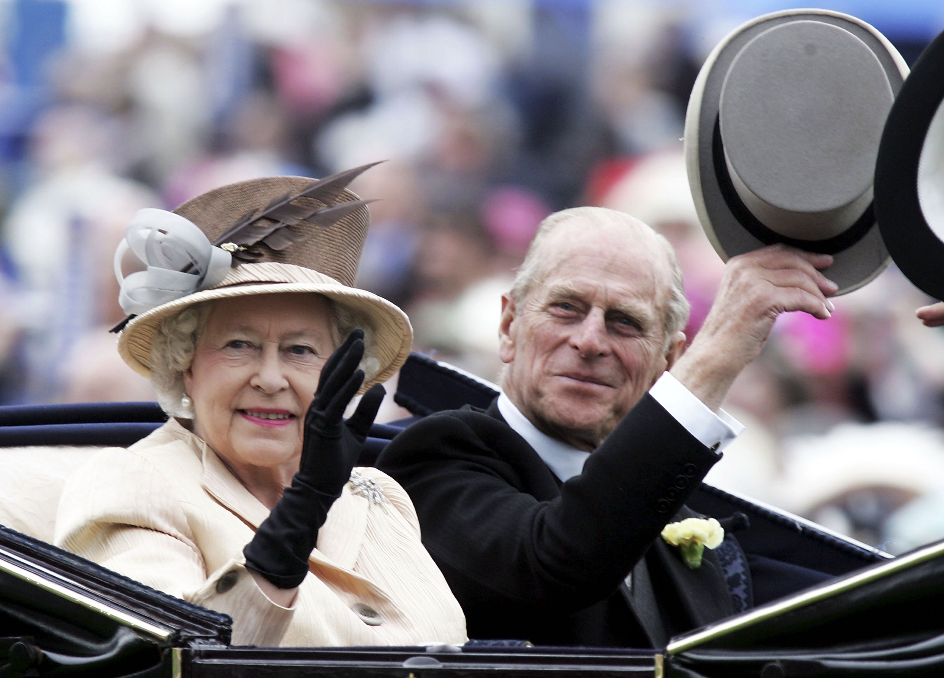 Queen Elizabeth II , The Queen, and husband Prince Philip, 