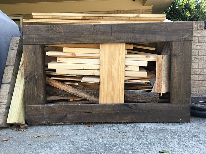 knotty artisan wood pile