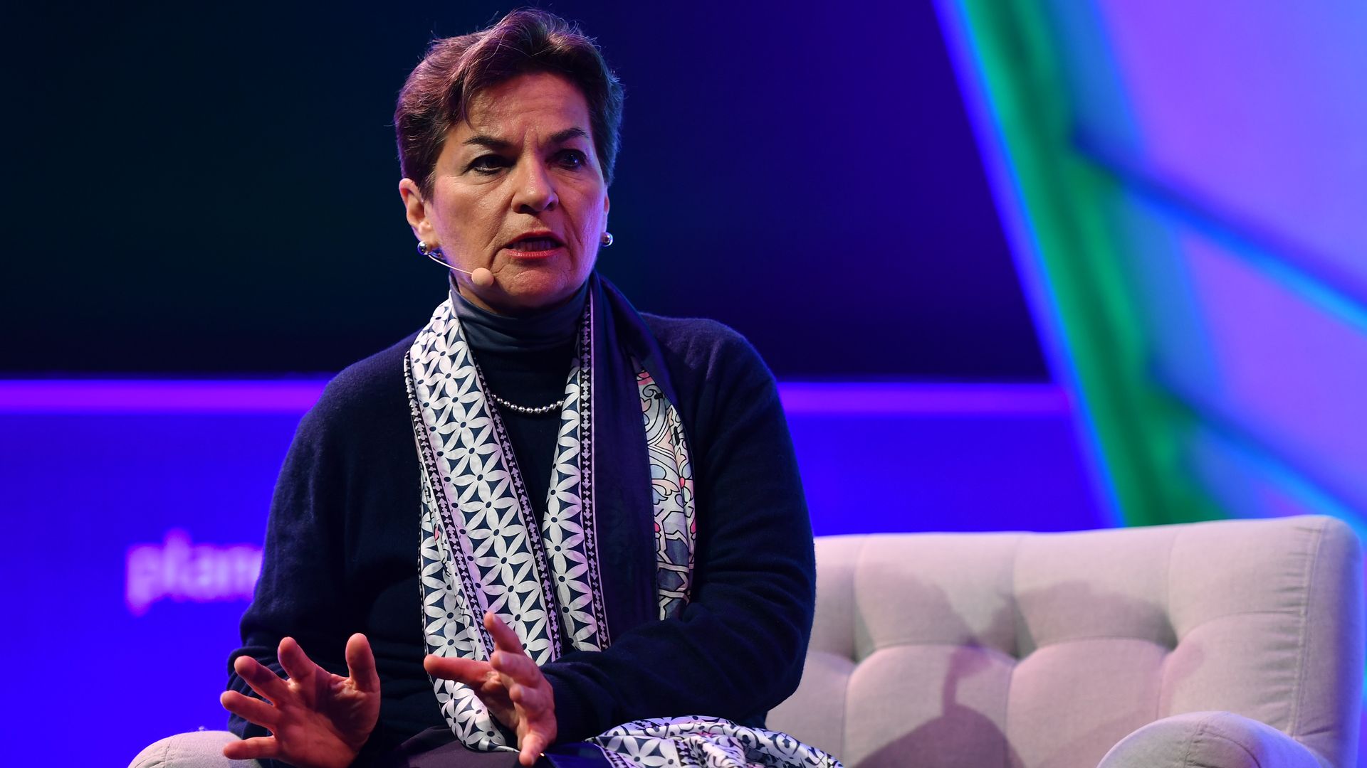 Former UNFCCC chair at the Collision 2019 conference