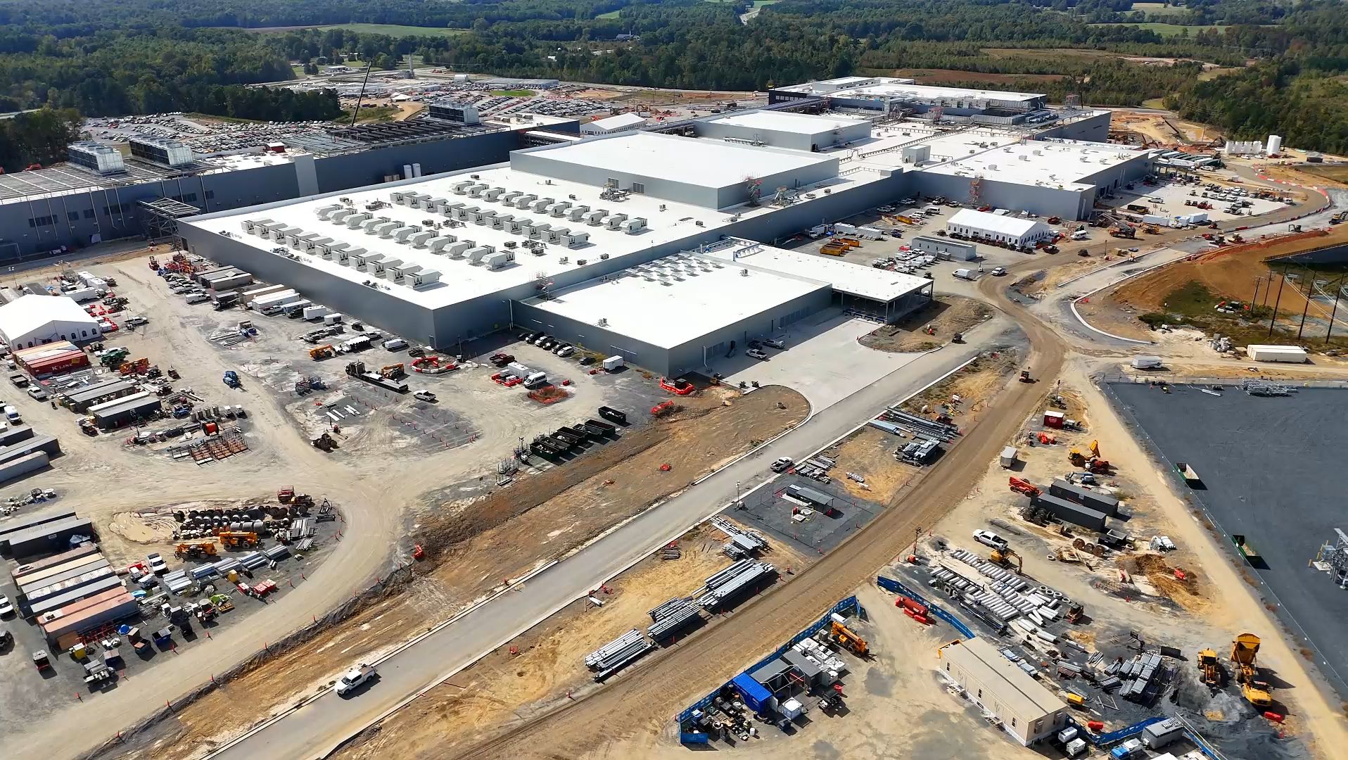 Wolfpseed's under-construction facility in Siler City, N.C. 
