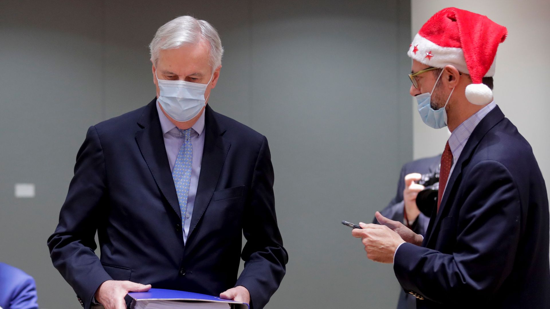 Michel Barnier and EU ambassador