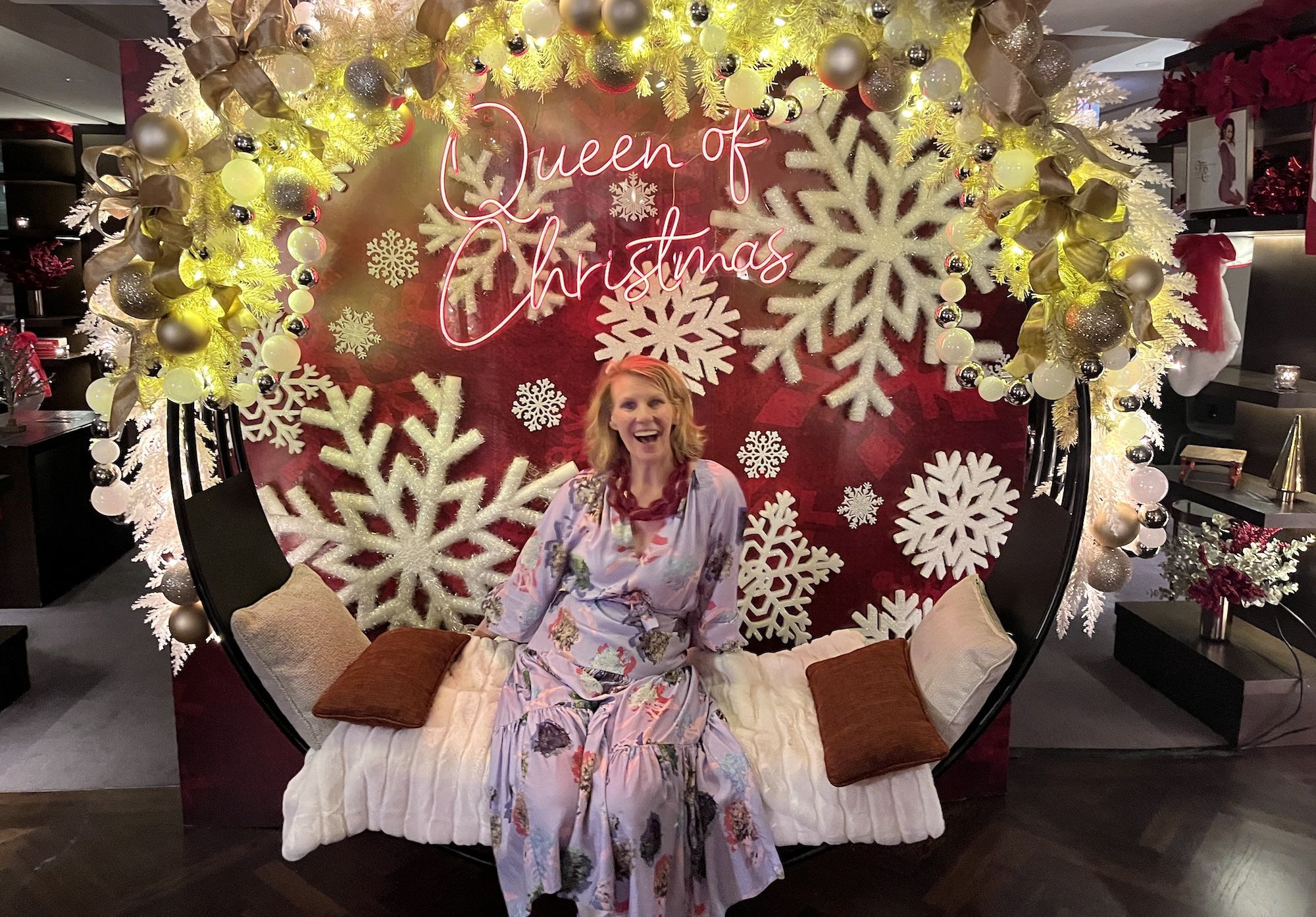 Christmas theme couch