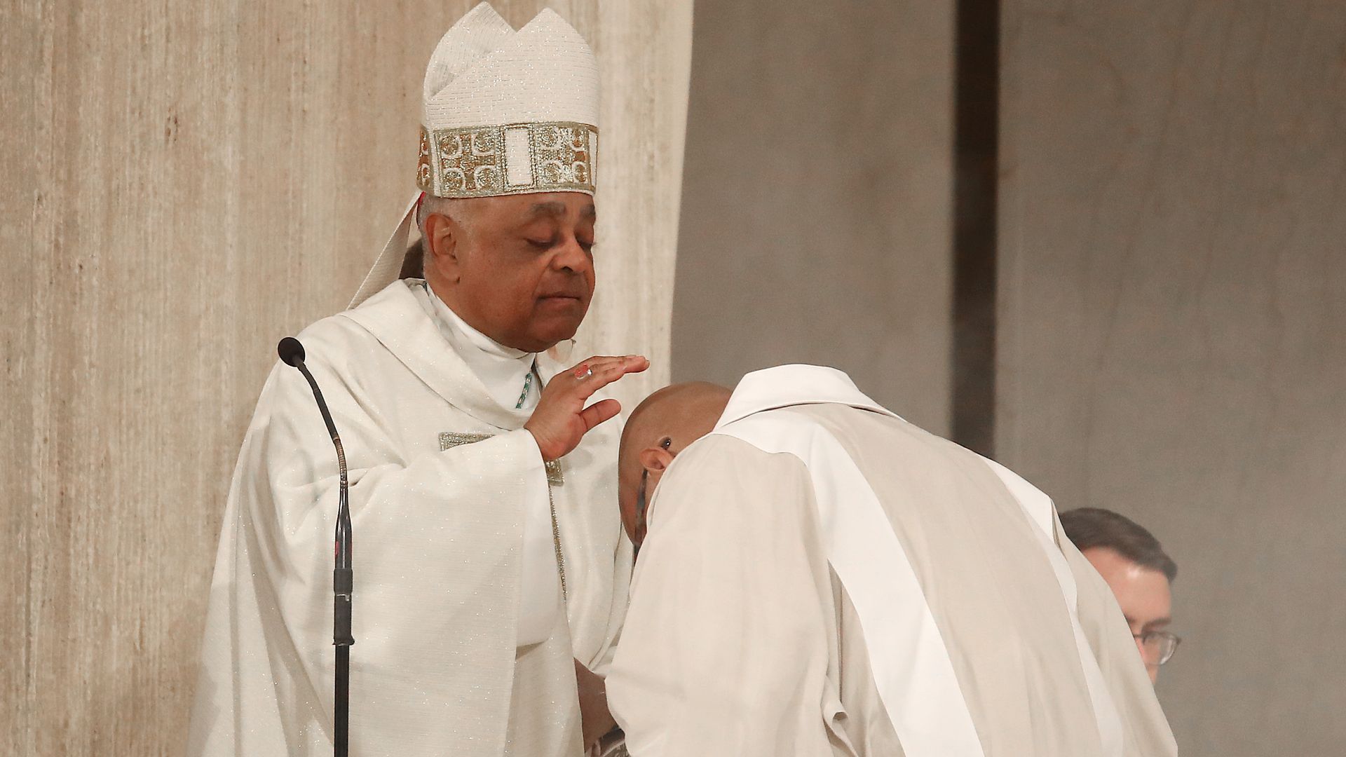 Wilton D. Gregory, participates in his Installation mass at the National Shrine of the Immaculate Conception