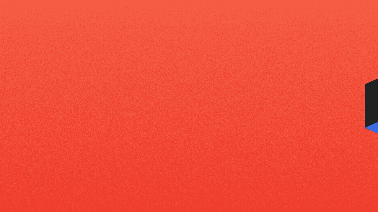 Illustration of the Axios logo moving sidways like a leftward arrow, and revealing the year 2022 over a field of blue and black streaks.