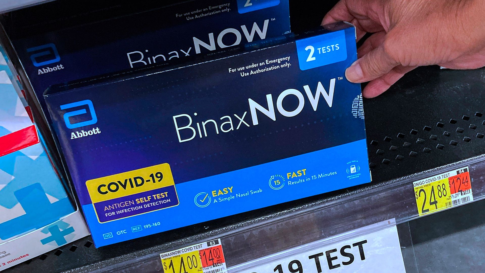 box of covid rapid test