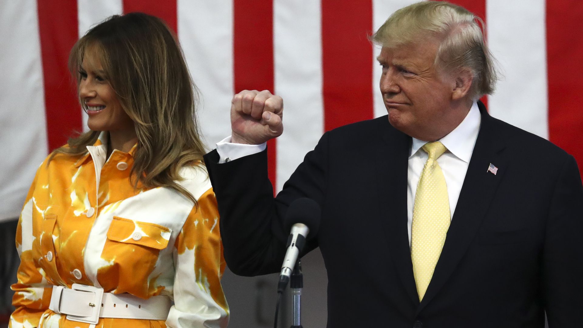 President Trump and Melania during a state visit in Japan