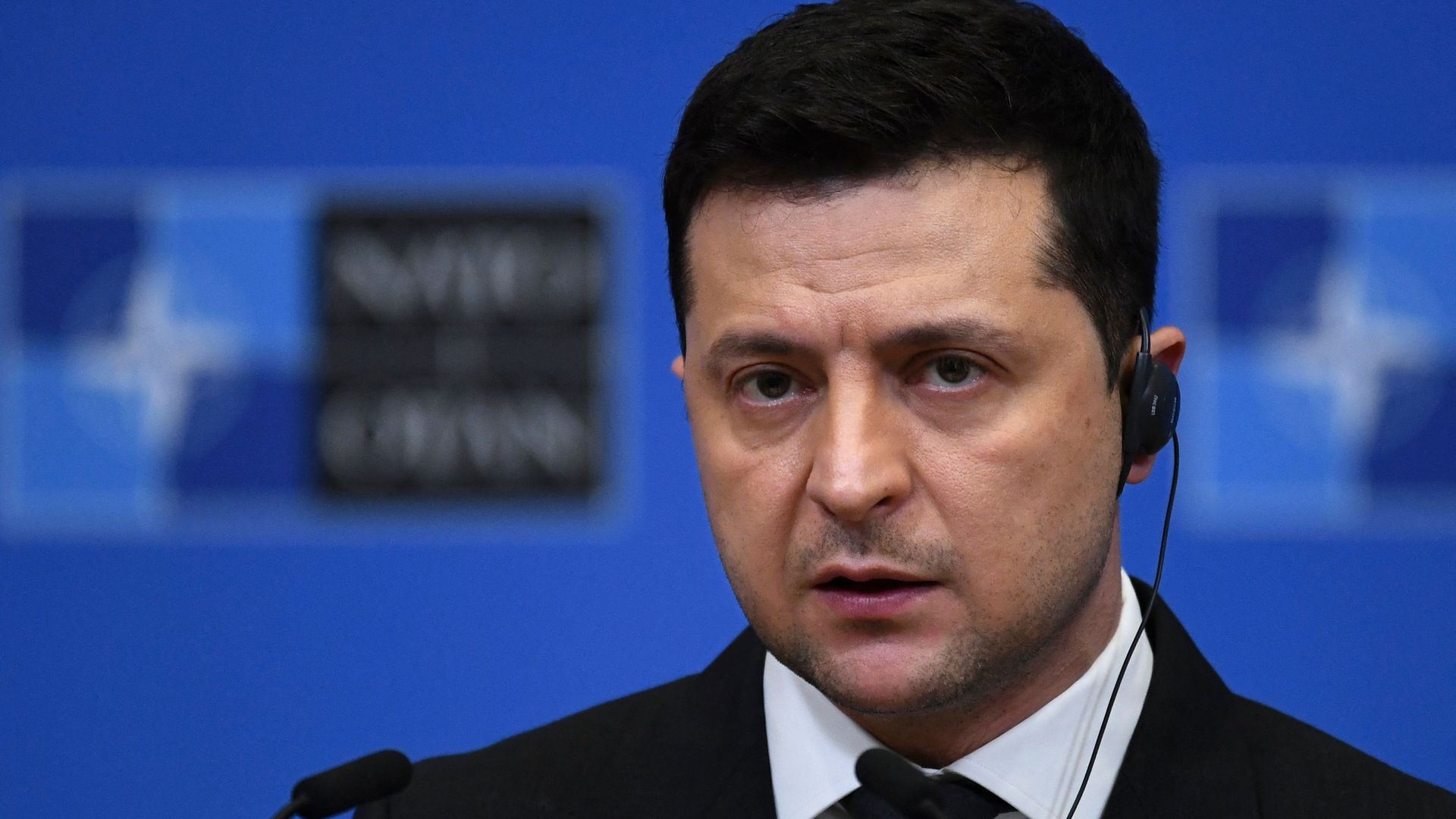 Photo of Volodymyr Zelensky's face