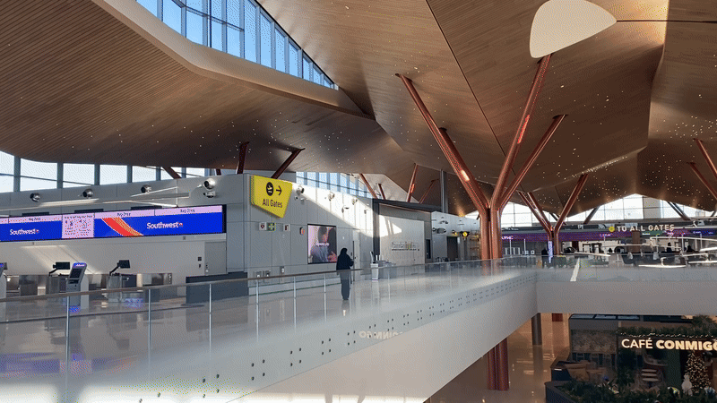 PIT's new airport terminal.