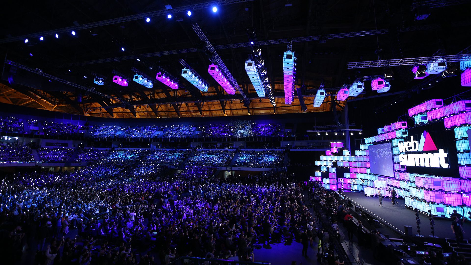 General view of the Web Summit 2018 venue Altice Arena in Lisbon, Portugal on November 5, 2018
