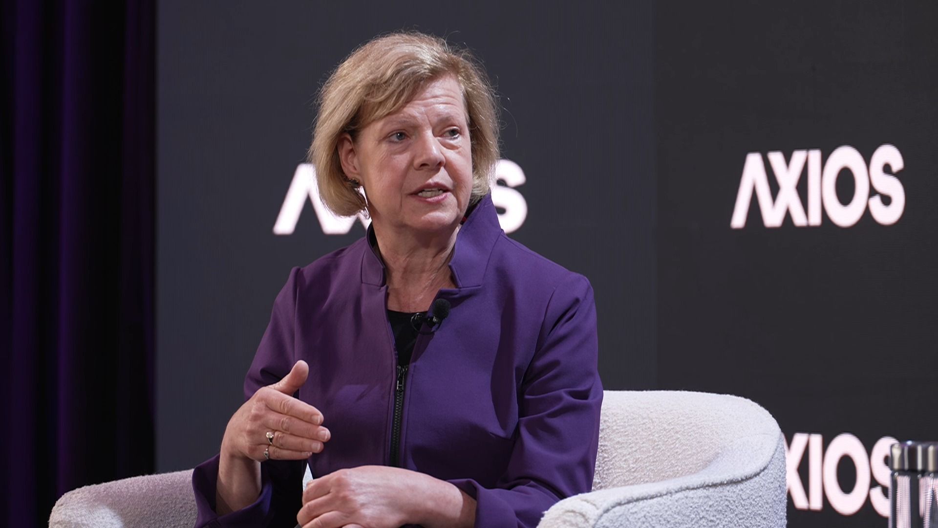 Sen. Tammy Baldwin (D-Wisc.) speaks at the inaugural Future of Health Summit on May 14 in Washington, D.C.
