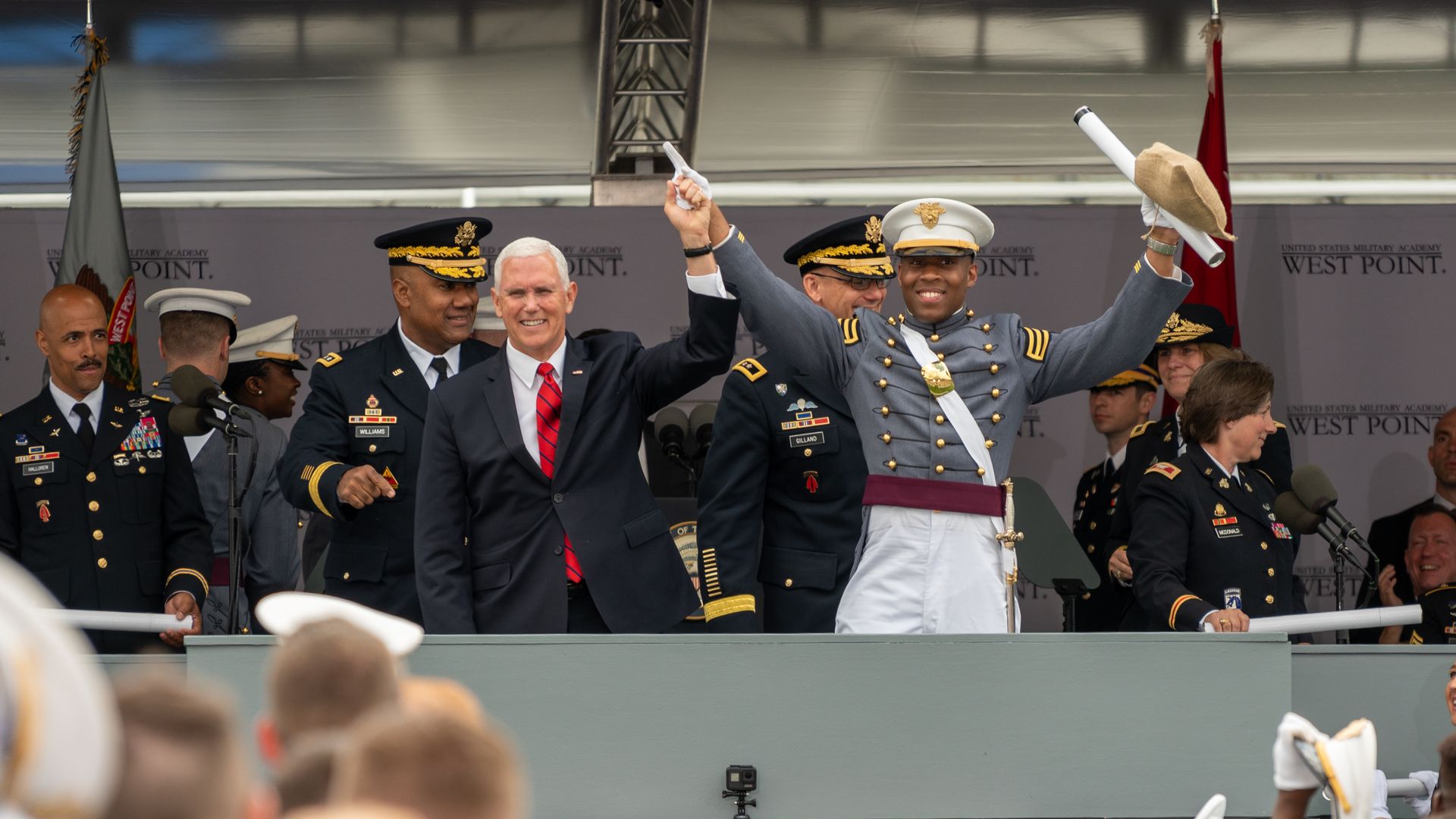Mike Pence at the 2019 West Point graduation