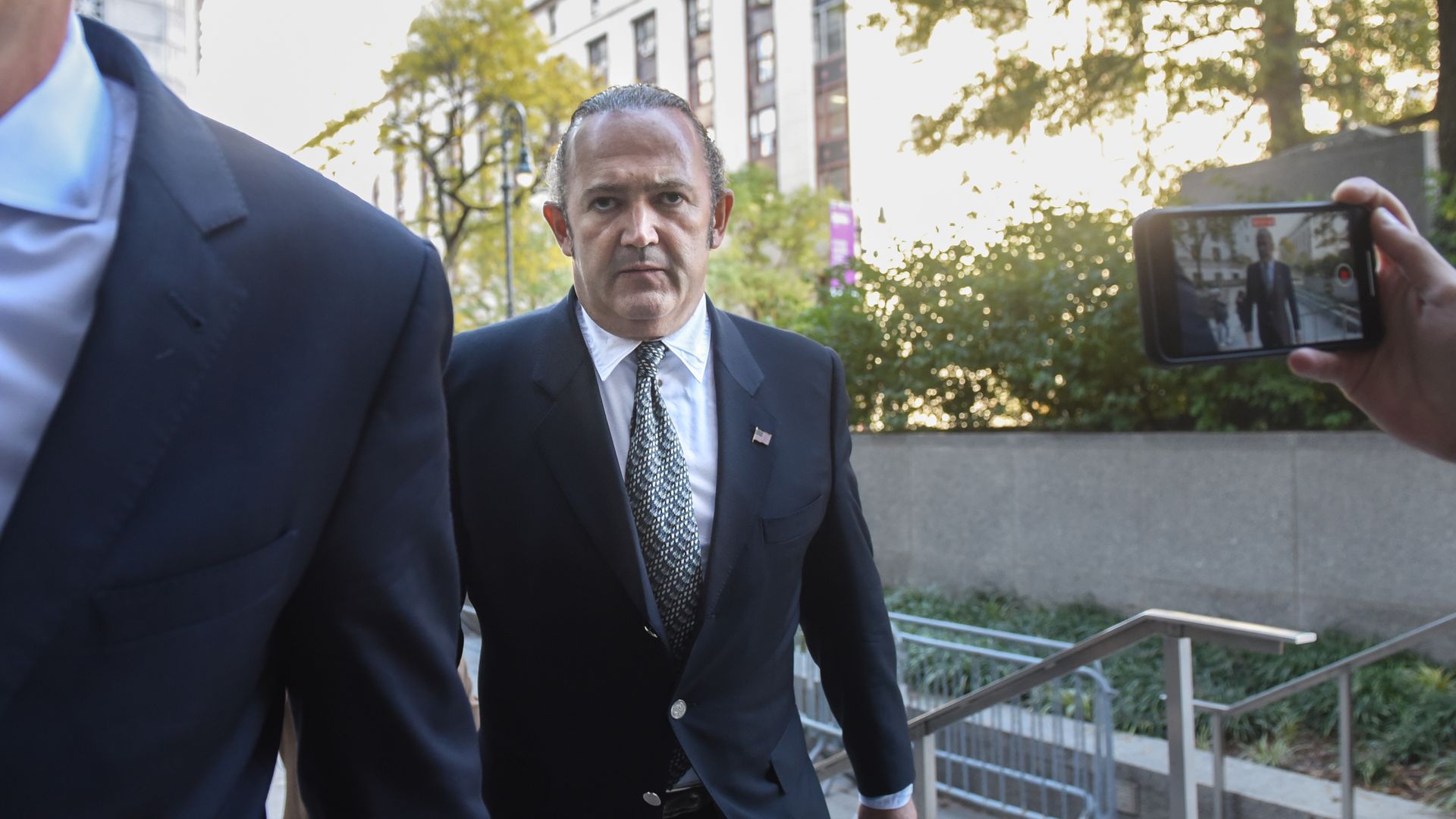 Igor Fruman arrives at federal court for an arraignment hearing on October 23, 2019 in New York City