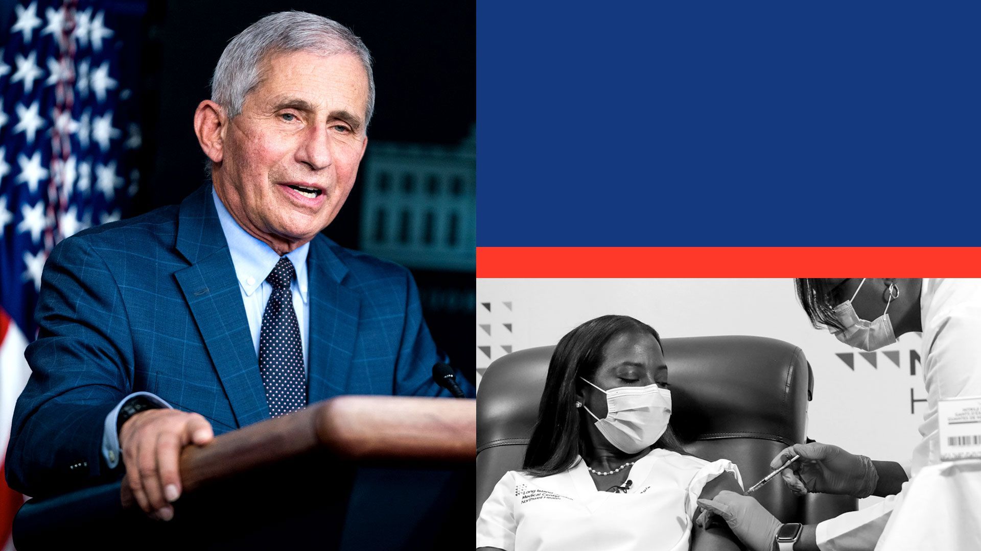 Photo illustration of Anthony Fauci