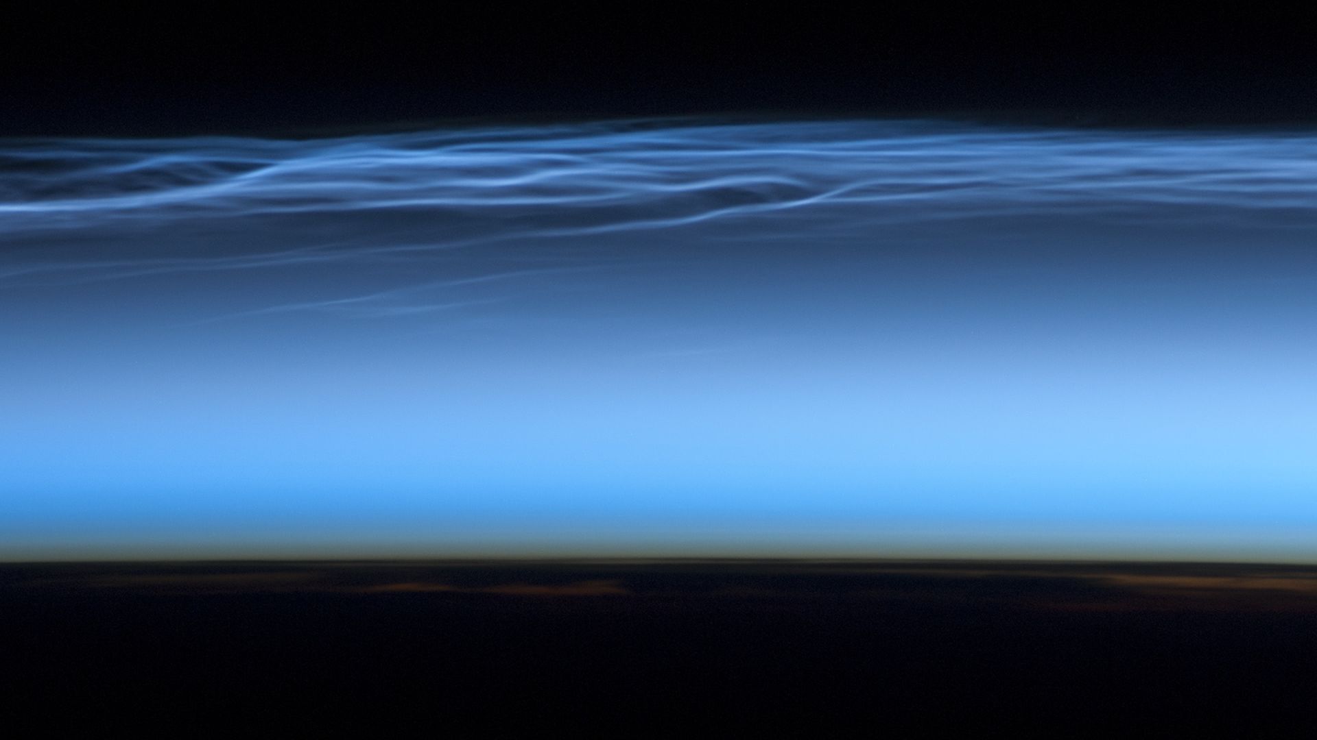 Noctilucent cloud.
