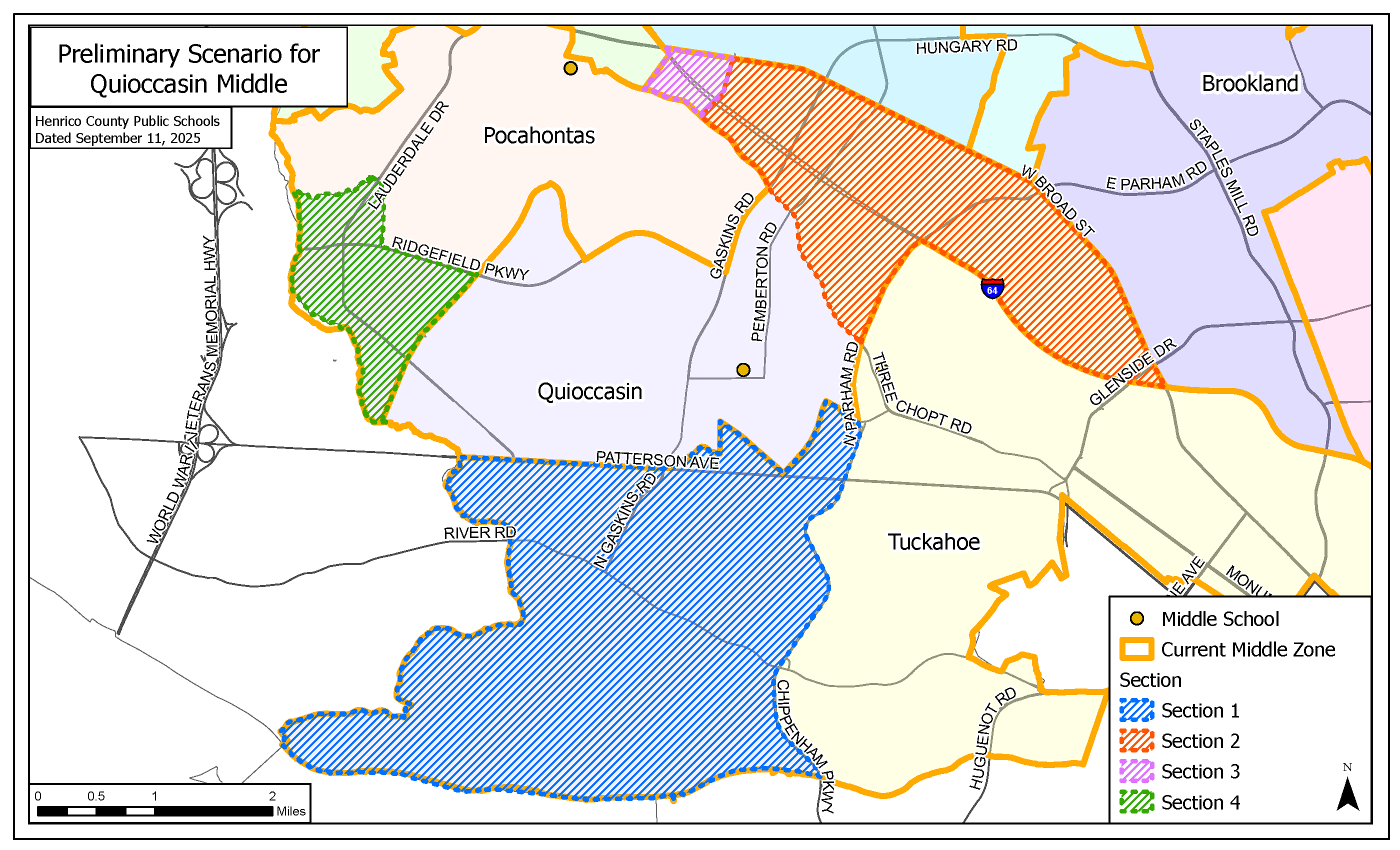 Proposed middle school changes mapped 