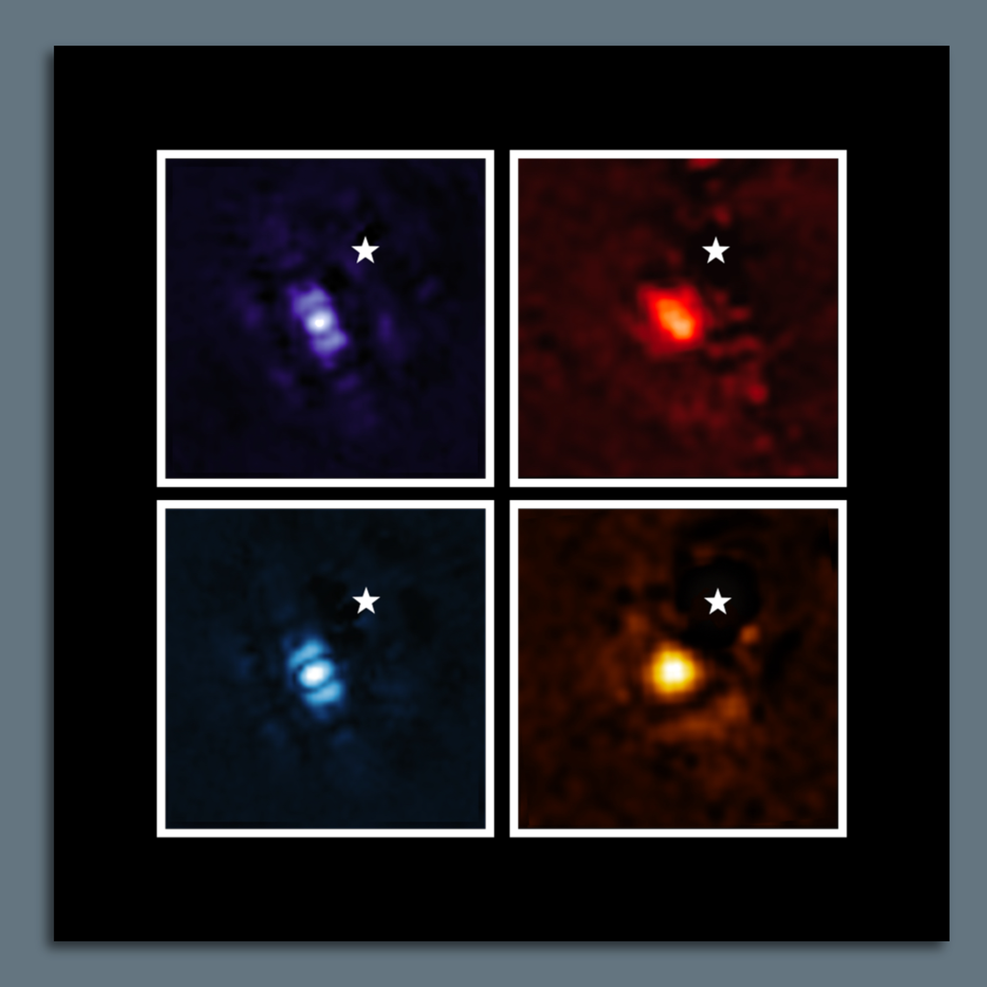 Exoplanet HIP 65426 b in different bands of infrared light. Credit: NASA/ESA/CSA, A Carter (UCSC), the ERS 1386 team, and A. Pagan (STScI)