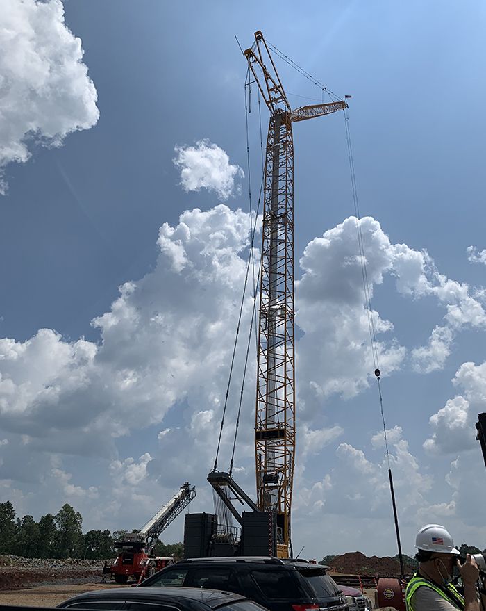 construction in Rock Hill on the Panthers new headquarters