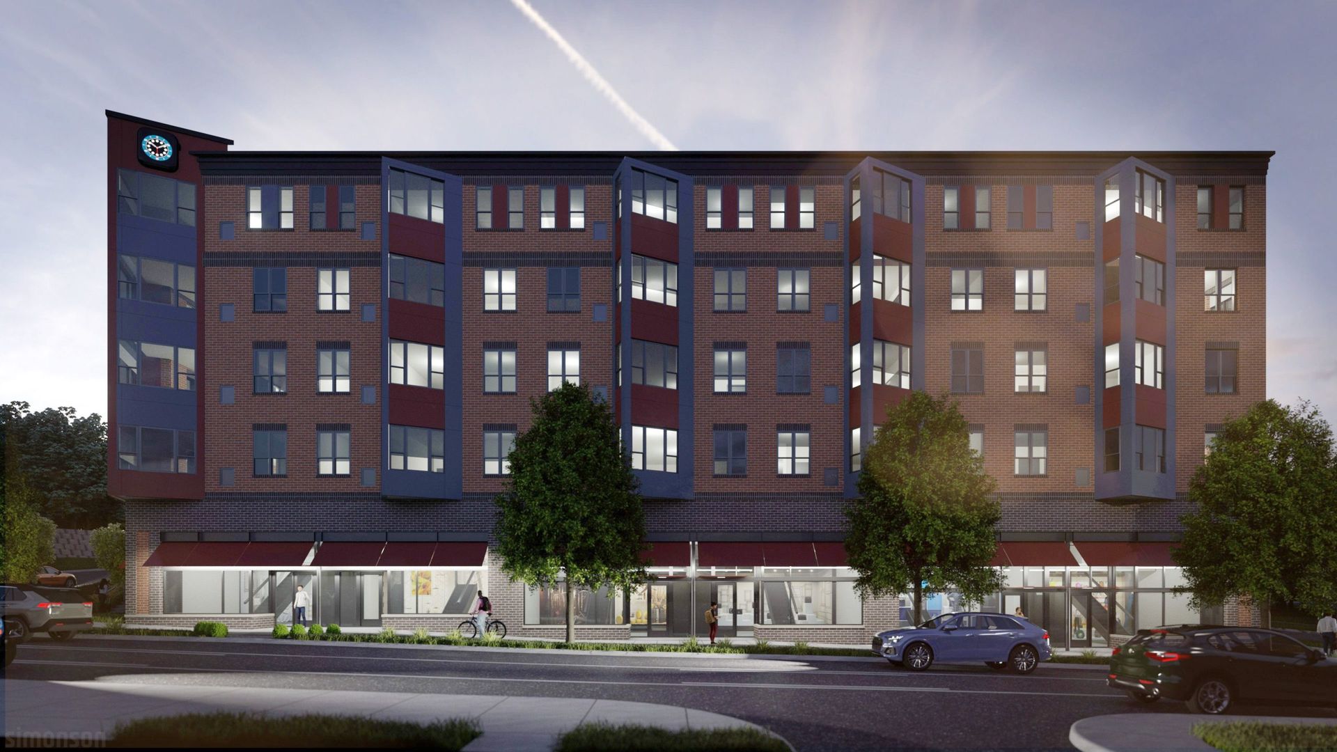 A drawing of the proposed 6th Avenue Flats in Des Moines.