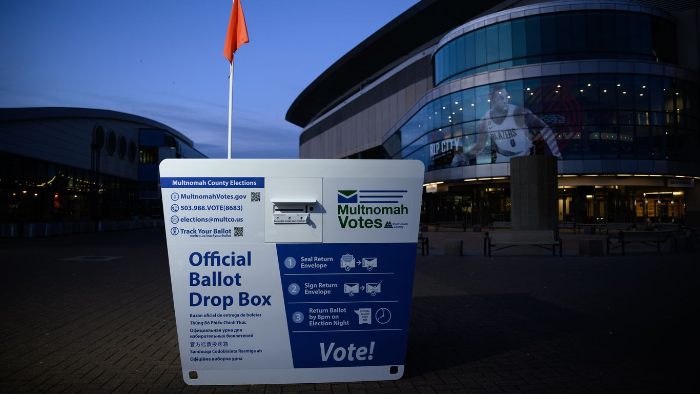 Oregon officials urge voters to use ballot drop boxes