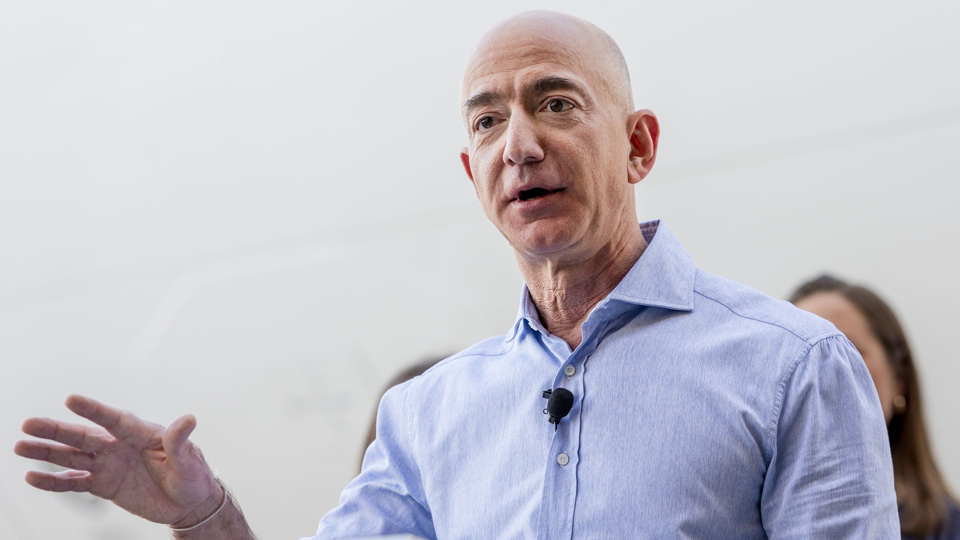 Jeff BEzos taking outside