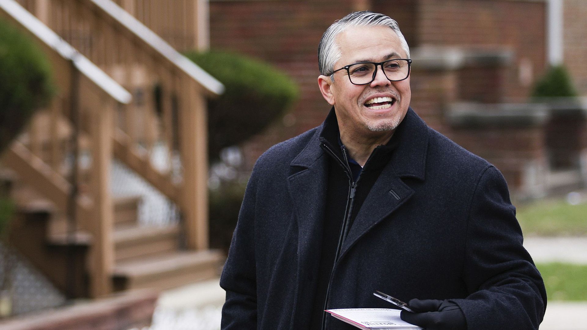 Guy campaigning
