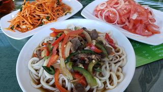 Devouring tasty noodles at a new Uzbek restaurant in Chicago