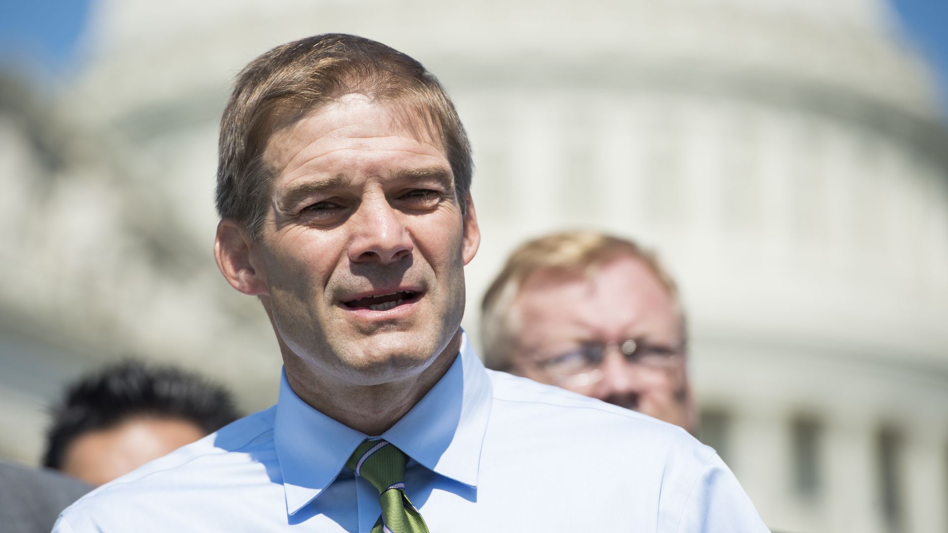 Rep. Jim Jordan speaks outside the Capitol 