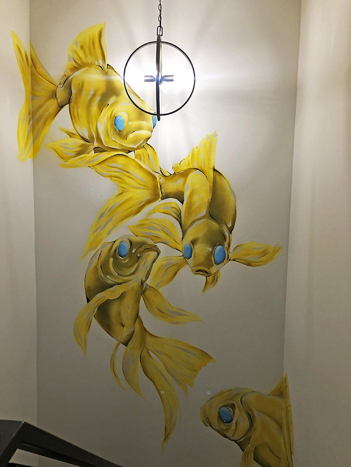 NoDa townhouse home tour mural 2