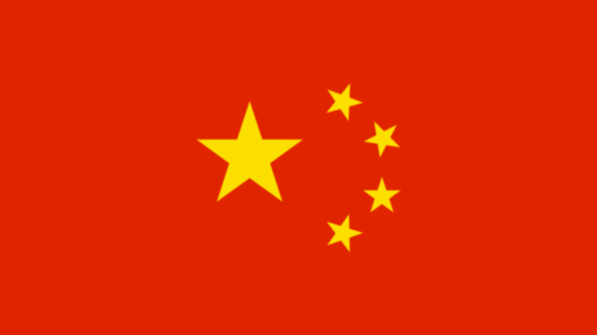 Illustration of a blurry Chinese flag