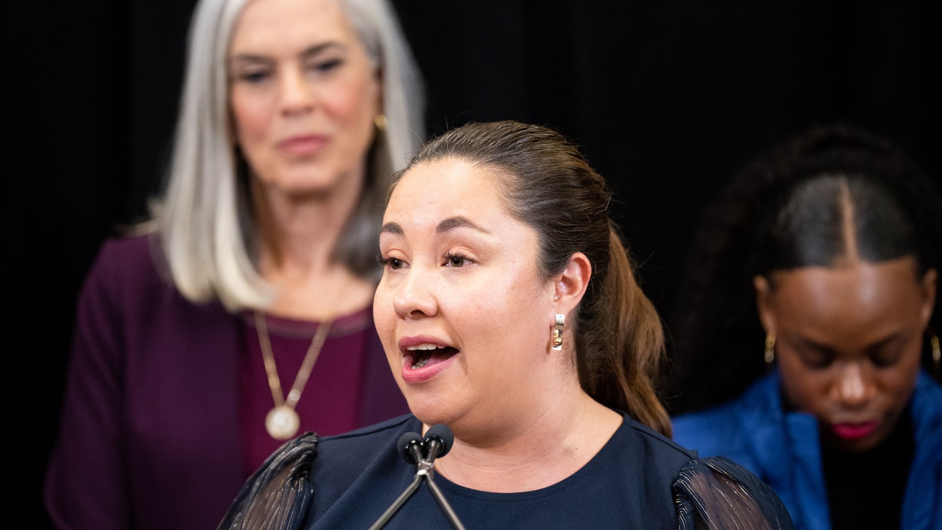 U.S. Rep. Yadira Caraveo speaks at a news conference in 2023. Photo: Bill Clark/CQ-Roll Call, Inc via Getty Images
